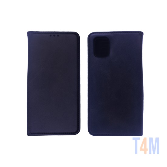 Funda Abatible de Cuero con Bolsillo Interno para Samsung Galaxy Galaxy A31 Negro